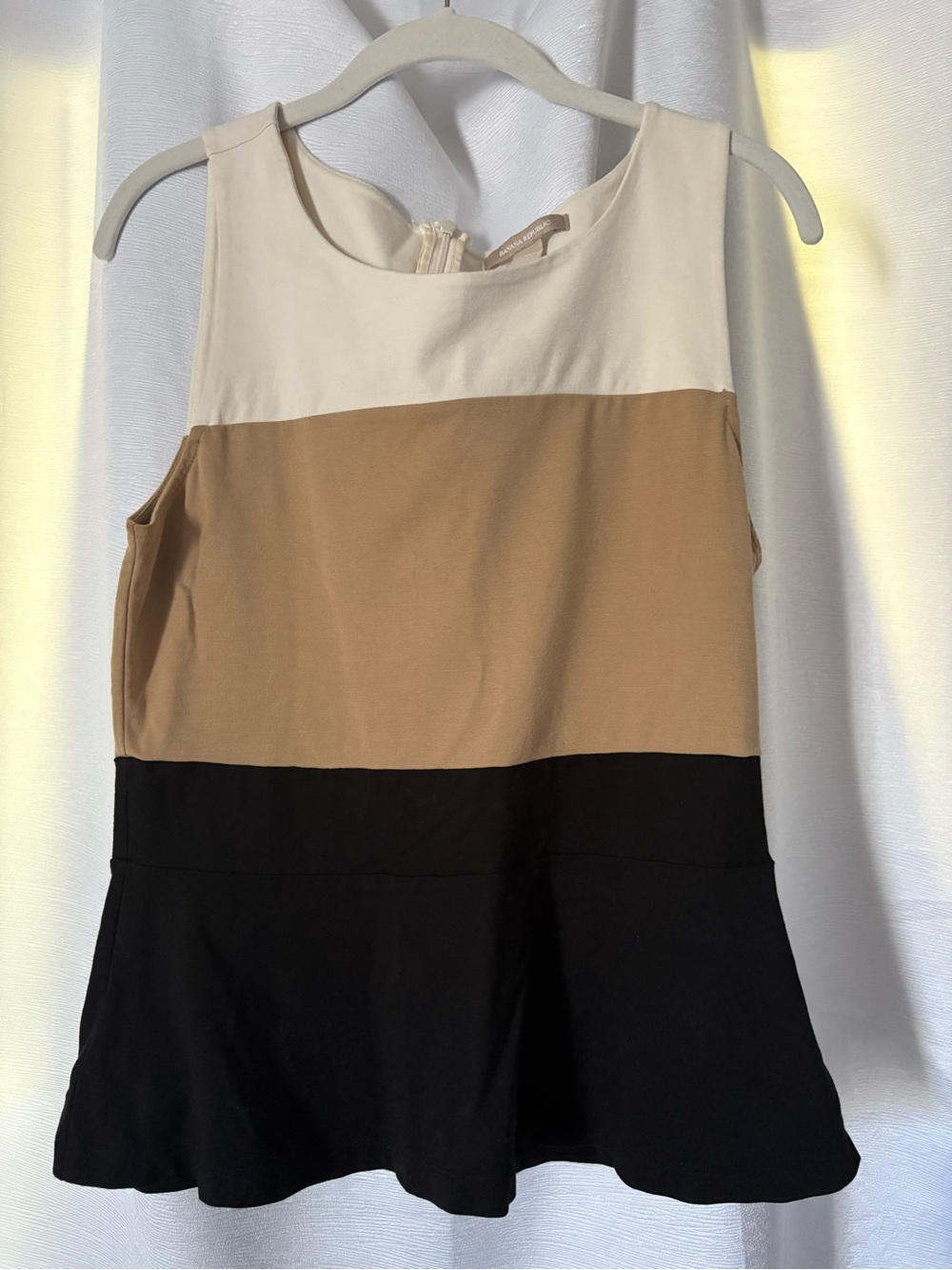 Banana Republic Colorblock Peplum Top